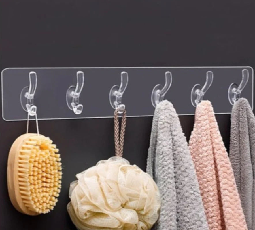 SELF ADHESIVE WALL MOUNTED HOOKS STRIP