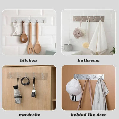 SELF ADHESIVE WALL MOUNTED HOOKS STRIP