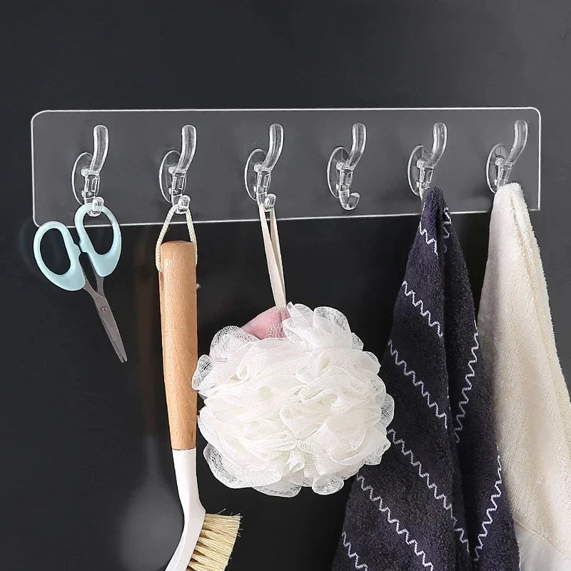 SELF ADHESIVE WALL MOUNTED HOOKS STRIP