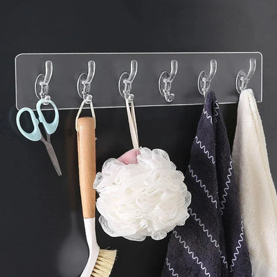 SELF ADHESIVE WALL MOUNTED HOOKS STRIP