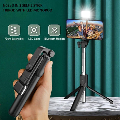 Multifunctional Portable Bluetooth Selfie Stick & Tripod